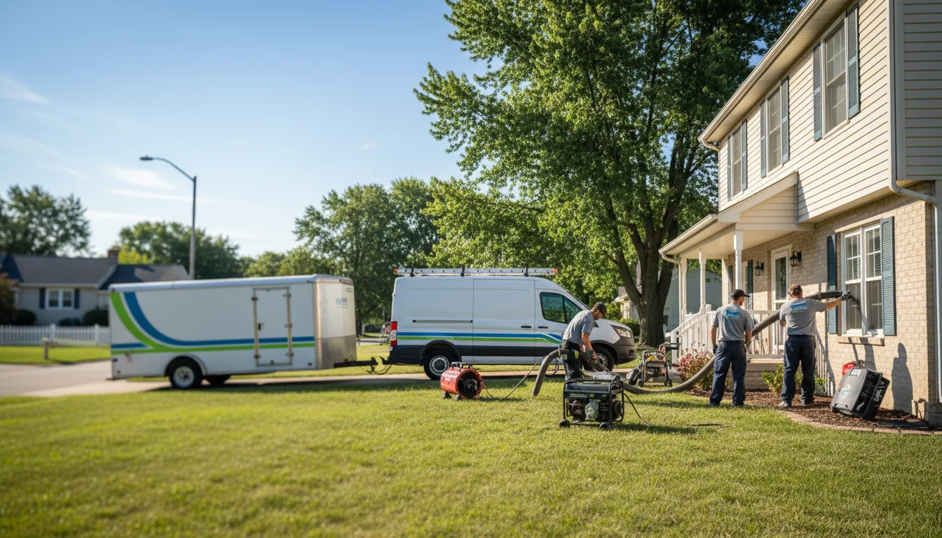 Flooded Basement Restoration And Cleanup With Repair in Curran, MI near me